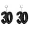 Beistle 6oz. Black Glittered "30" Photo & Balloon Holders, 3ct.